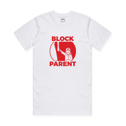 Block Parent Tee - White