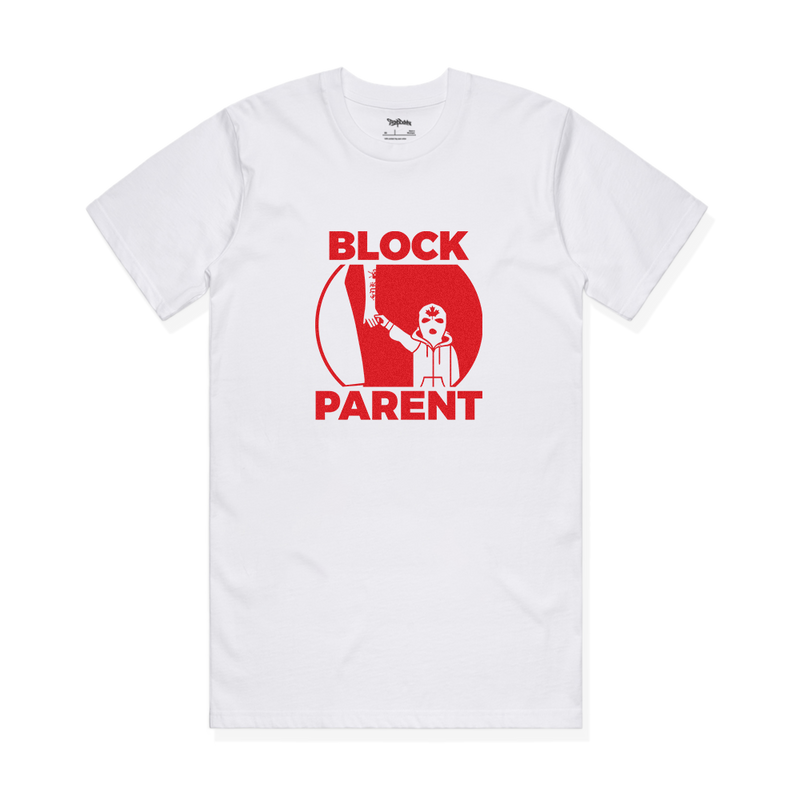 Block Parent Tee - White