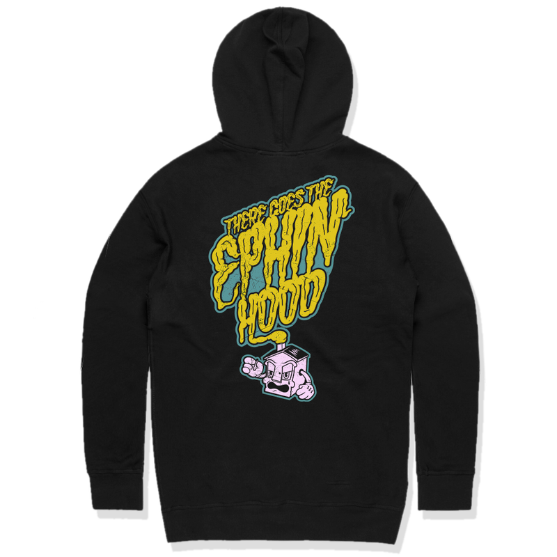Ephin Hood Pullover - Black